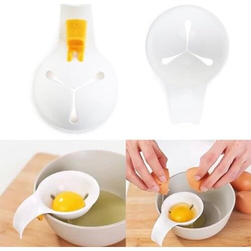 Egg Yolk White Separator Snap-In Plastic Eggs Liquid Filter Portable Creative Eggs White Filter Home Kitchen Accessories