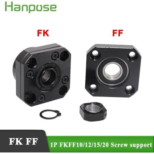 SFU1204 support for CNC parts FK10 FF10 FK12 FF12 FK15 FF15 FK20 FF20 for ballscrew SFU1605 for CNC milling machine
