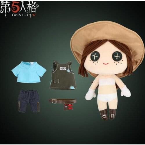 Anime Identity V Survivor Gardener Emma Kawaii Short Plush Doll Pillow Cute Change Clothing Toys Cushion Cartoon Xmas Gifts 30cm