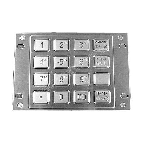 Industry self-service Metal Password Keyboard Anti-corrosion 8088Series OEM/ODM available