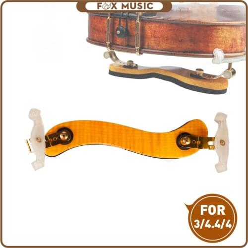 Violin Shoulder Rest Adjustable 3/4 4/4 Violin Shoulder Rest Durable Maple Violin Shoulder Rest