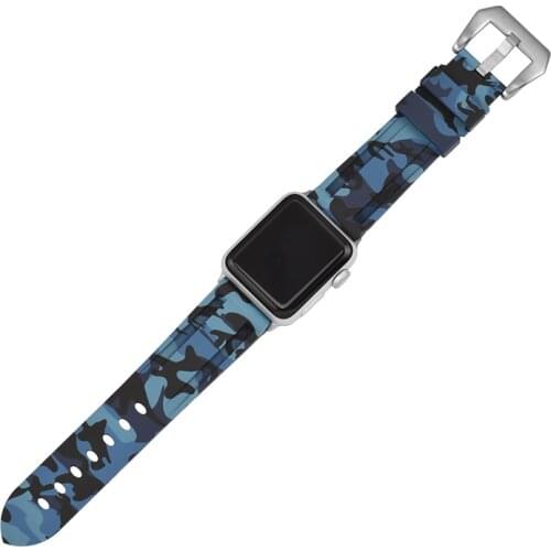 Silicone Strap For Apple Watch 5 4 band 44 mm/40mm Camouflag Sport watchband bracelet iWatch Band 38mm 42mm series 5 4 3 2 1