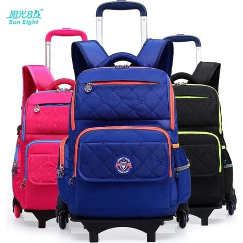Backpack 6 Wheels Detachable Kids Travel Trolley Schoolbag Children Waterproof School Bags girls boys Mochila Escolar luggage