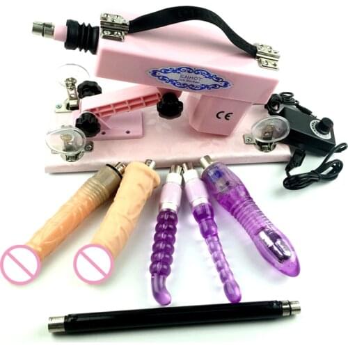ENHOT sex machine for women With many free dildos toy any countries adapter and charger automatic retractable pumping gun A5-002