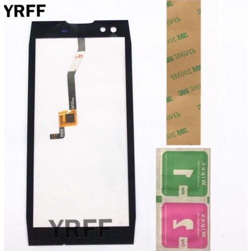 Phone Touch Screen Panel For Doogee S50 Touch Screen Front Glass Lens Senosr TouchScreen 3M Sticker Wipes