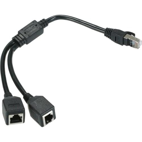 Car Styling RJ45 Network Splitter Adapter Cable Male to 2 Female header Separators Socket Port LAN for Category 5 6 Ethernet