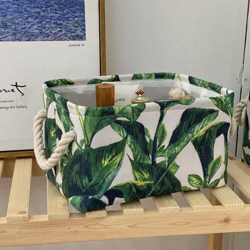 Fabrics Storage Box Jewelry Organizer for Cosmetics Makeup Desk Organizer Dacron Inspissate Storage Baskets