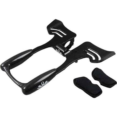 Wacako Bicycle Rest Handlebar Bike Racing Carbon Fiber Bicycle Aerobar Road Triathlon Arm Rest Handlebars