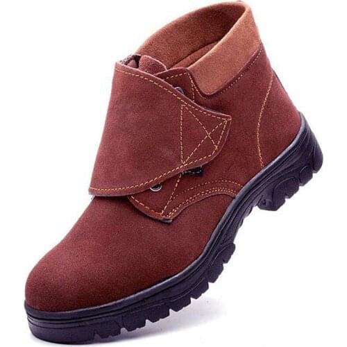 Safety Shoes Cap Steel Toe Safety Shoe Boots For Man Work Shoes Men Waterproof Size 12 Footwear Winter Wear-resistant GXZ012