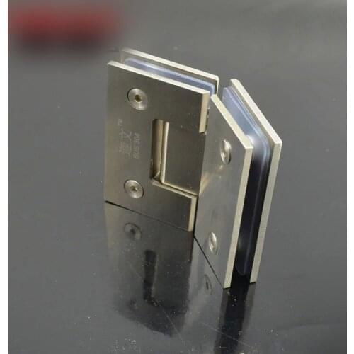 Angle 135 Solid stainless steel glass door hinge hinge for glass door of shower room glass door clip