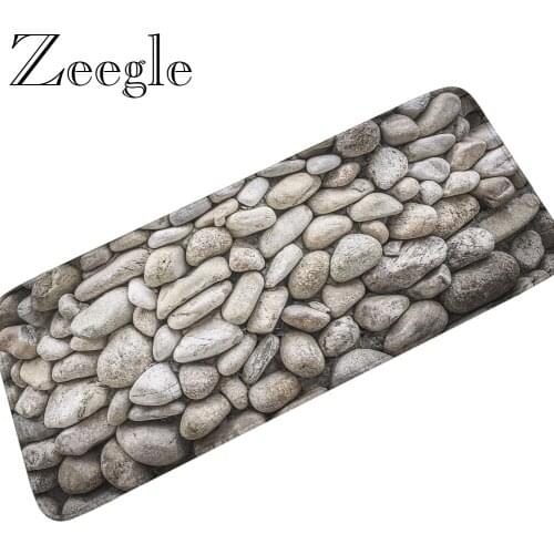 Zeegle Washable Carpet Anti-slip Entrance Doormat Flannel Kitchen Rug Soft Hallway Indoor Welcome Mats