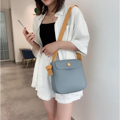 Women Shoulder Bag Imitation Leather Fashion Ladies Diagonal Bag Lightweight Youth Daily Bags Green Simple Style