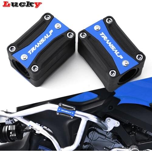 1 Pair For Honda TRANSALP 600 650 700 XLV 600 650 700 TRANSAL New Motorcycle Engine Guard Bumper Decorative Block Protector