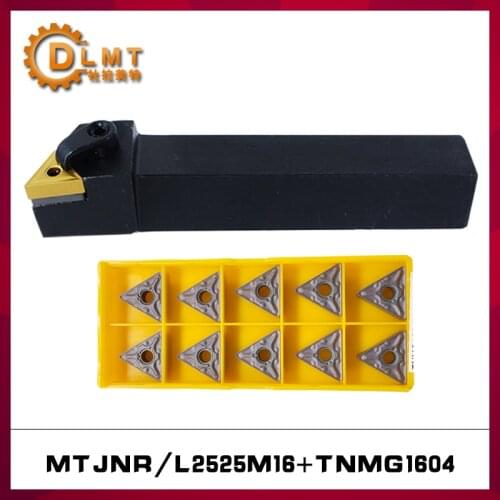 1pc MTJNR2525M16 MTJNL2525M16 Lathe tool holder +10pcs Carbide turning blade TNMG160404 TNMG160408 VP15TF UE6020 US735