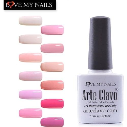 12Pcs/lot Arte Clavo New Arrival Pink Colors Series Gel Nail Polish Honey Pink Color Set UV LED Gel Polish 10ml Nail Gel Lacquer