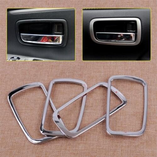 4pcs Chrome Inner Door Handle Bowl Cover fit for Mitsubishi ASX Outlander Sport RVR 2011 2012 2013 2014 2015 2016 2017