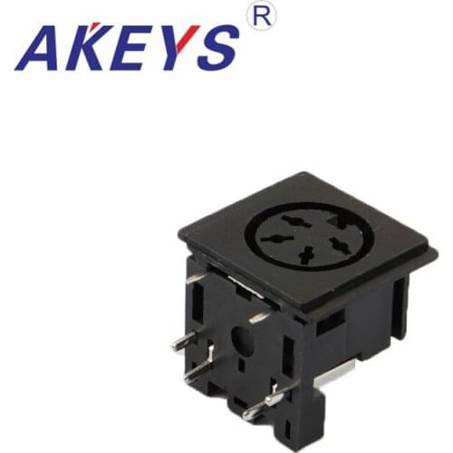 5PCS DS-4-03 DIN Terminal Female Jack Cable Connector adapter 4 Pin plug panel mount solder S Terminal