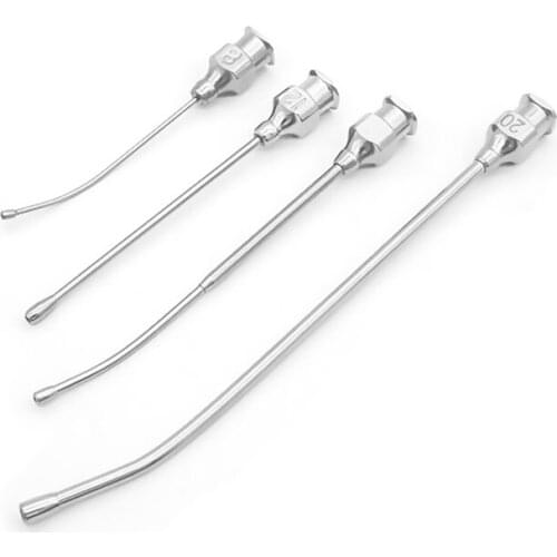 Gastric Applicator Syringe Stainless Steel Straight Curved Elbow Needle Medical Instruments