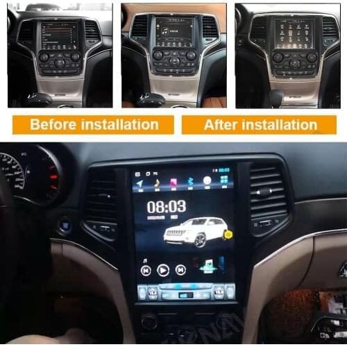 For jeep grand cherokee 2012 2013 2014 2015 2016 2017 2018 2019 2020 2021 android car radio