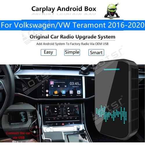 Car Radio Carplay Android Ai Box For Volkswagen VW Teramont 2016 - 2020 Multimedia Player Apple Box Wireless Upgrade Mirror Link