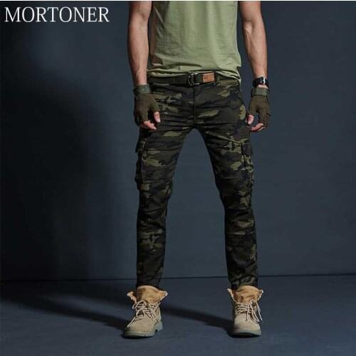 Army Camo Outdoor Work Military Tactical Pants Men High Quality Cotton Combat Work Pants Mens Travel Hiking Outdoor Trousers 36