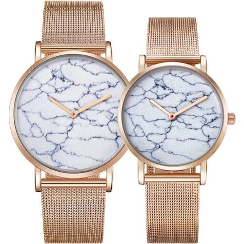 CAGARNY Lovers Wristwatch Unique Ultra Thin Dial Watch Women Gold Steel Men Watch Fashion Quartz Couples Watches Lover Gifts