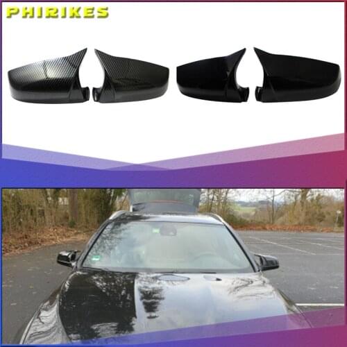 E60 LCI Real Carbon Fiber Car Side Rearview Mirror Cover 51167187431 51167187432 for BMW F10 F11 E61 F01 F02 E63 E64 F12 F13