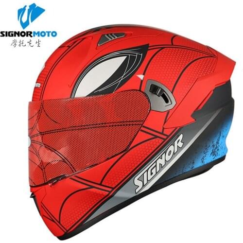 Mr. Motors helmet color men and women motorcycle sports car personality cool full helmet anti-fog Bluetooth electric four season
