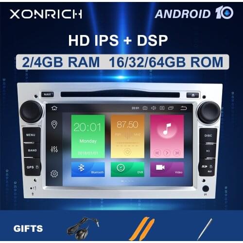 DSP 2 Din Android 10 Car Multimedia Player For Opel Astra H Vectra C Zafira b Corsa C D G Meriva Vivaro GPS Navigation Radio