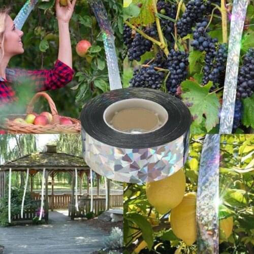 Bird Scare Tape Pigeons Repellent Design Double Sided Reflective Anti-bird Scarecrow Ribbon Bird Deterrent Pest Control Tape