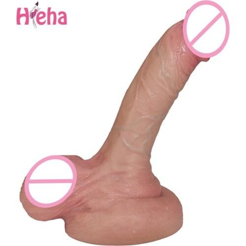 European Colors Dildo Erotic Soft Silicone Realistic Penis Suction Cup Dick for Anal Orgasm Adult Sex Toys Big Dildos for Woman