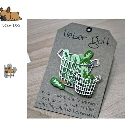 Spinach Leaves Metal Cutting Dies Scrapbooking Stencil DIY Mold Knife Craft Embossing Die Cuts Card Making New Dies For 2020