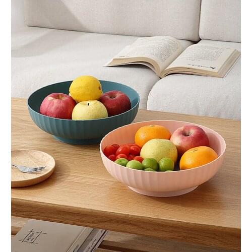 Multifunctional Round Household Silicone Vegetable Basket Nordic Color Water Basket Creative Storage Fruit Basket Basket
