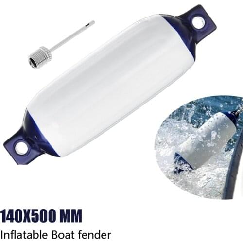 Inflatable Boat Fender PVC Boat Anchor Bumper Marine Boat Fender for Boat, Sailboat, Cuddy Etc (5.5X20 Inch)