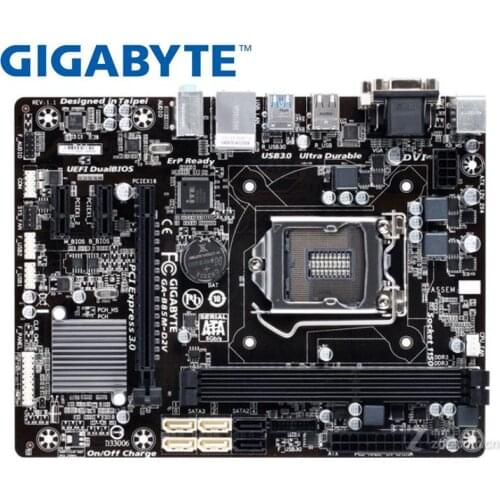 Desktop Motherboard for GIGABYTE GA-B85M-D2V B85 Socket LGA 1150 i3 i5 i7 DDR3 16G Micro-ATX UEFI BIOS Used Mainboard PC