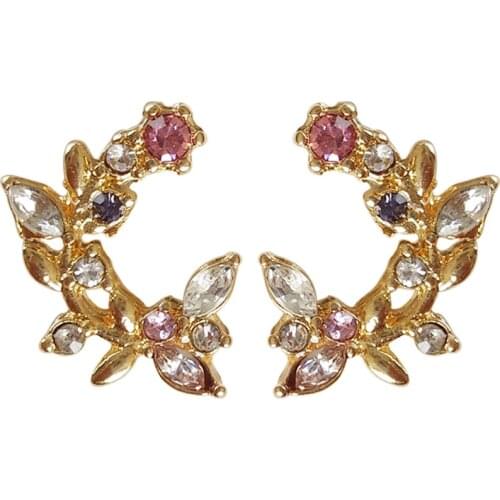 Wholesale 10 pair/lot fashion jewelry accessories metal small mini cute rhinestone earrings