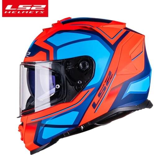 LS2 FF800 High-strength KPA Shell Full Face Motorcycle Helmet With Double Lens Casto motor Man Women Without Anti-fog Film