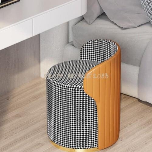 Nordic light luxury net red dressing stool ins style bedroom dressing table stool makeup nail chair designer sofa stool