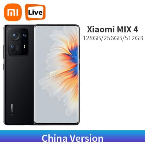 Original Xiaomi MIX 4 5G Smartphone Snapdragon 888 Plus 120W Fast Charge 108MP Triple Camera 120Hz Full Screen Mix4 CN Version