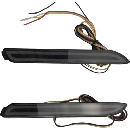 LED Car Rear Bumper Reflector Tail Brake Light Bar Daylight+Brake Light+Running Turn Signals for Toyota Camry 2006-2015