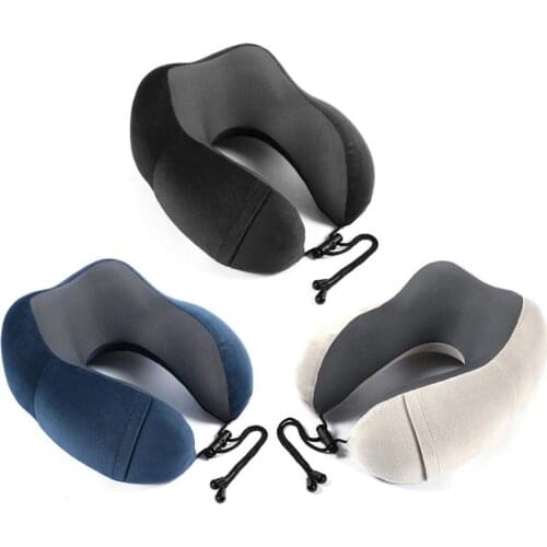 1pcs U Shaped Memory Foam Neck Pillows Soft Travel Pillow Neck Cervical Pillow Cervical Travel Head Protection Pillow Bedding