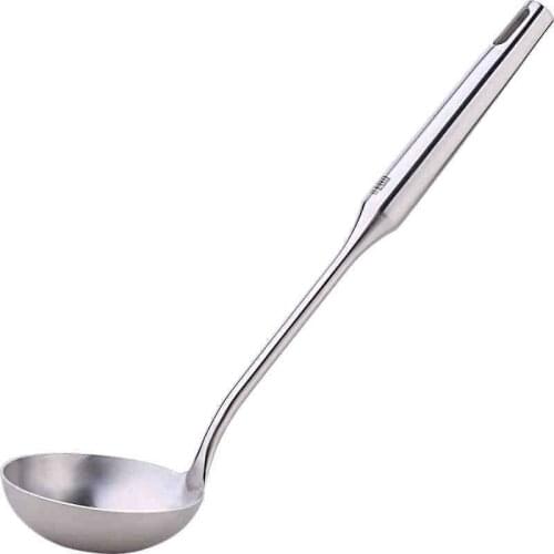 Lengthen 304 Stainless Steel Large Soup Spoon Thicken Household Kitchen Thickened Stir Fry Only Soup Spoon Kitchenware Set