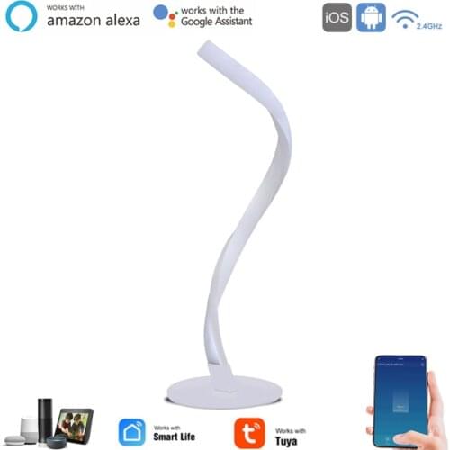 Tuya 7W WiFi Smart Light Bulb Spiral Bedside Table LED Lamp Smart Life APP Remote Voice Control Timing Support Google Home Alexa