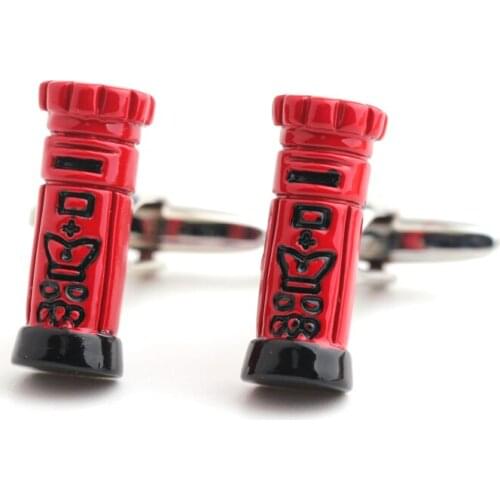 Garbage can model spray printing cufflinks French men shirts cufflinks sleeve nail factory direct sale free shipping