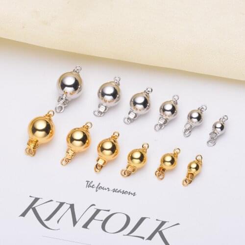 5-10mm Lantern Design Clasp For Jewelry Making Sterling Silver Material Natural Pearl Necklace Jewelry Components