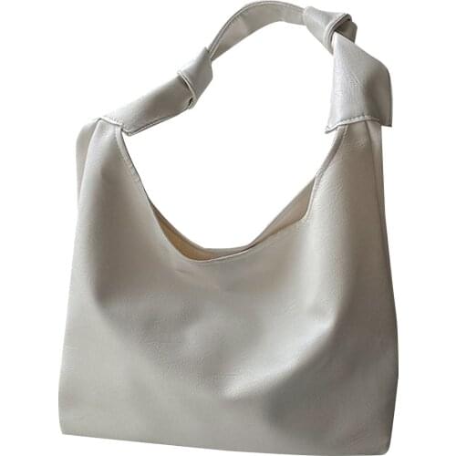 Women PU Leather Tote Purse, Elegant Solid Color Shoulder Bag Waterproof Large Handbag