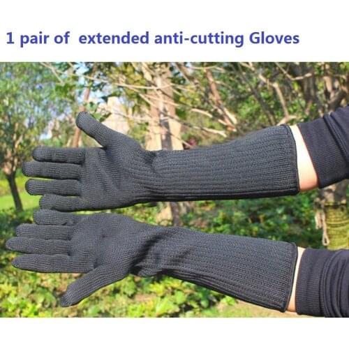 1 pair Anti-cutting Gloves Cut Proof Stab Resistant Stainless Steel Metal Mesh