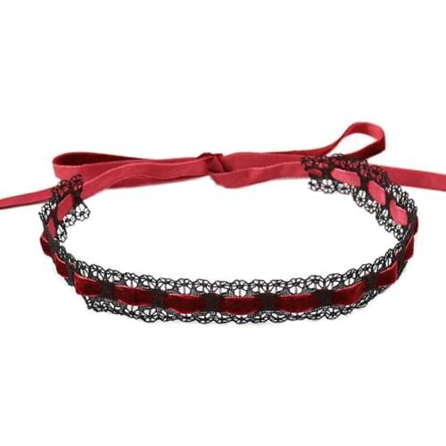 1pc Creative Elegant Choker Necklace Simple Fashion All-Match Lace Necklace Lace Choker Party Dress Up For Women Ladies