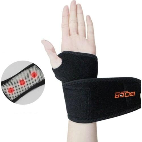 1pcs Self Heating Magnetic Therapy Hand Wrist Wrap Compression Warm Wristband Wrist Support Brace Strap Pain Arthritis Protector