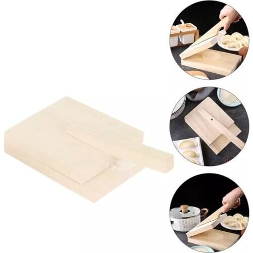1 Pcs Dough Pressing Tool Dough Presser Wooden Dumpling Skin Dough Presser Household Kitchen Baking Pastry Tool Hot Sale